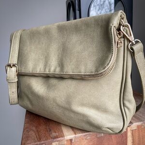 Mystique Elegant Sage Green Crossbody Handbag